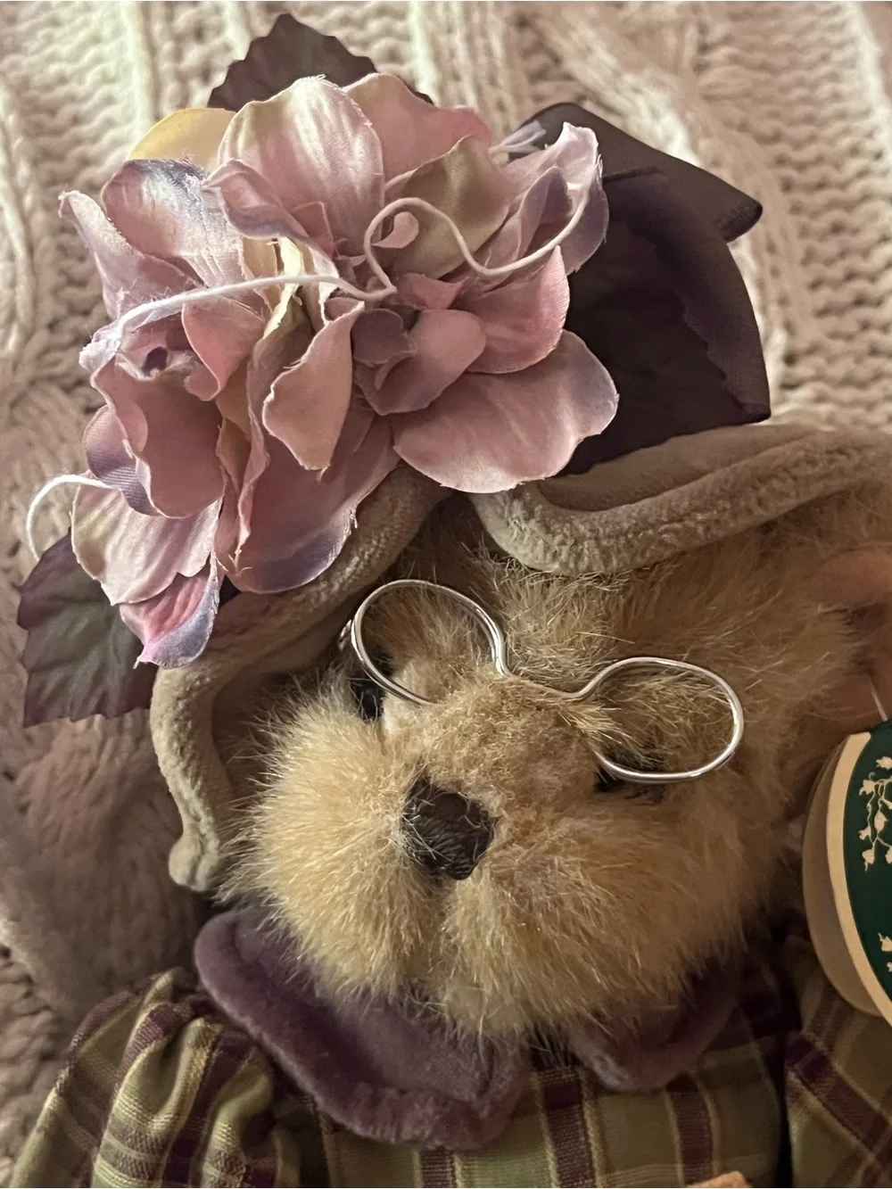 The Bearington Collection Knitter & Pearl  Bear 1081 Limited